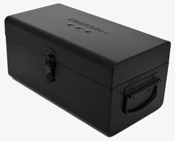 Förvaringslåda Svart från Solstickan i ett neutralt rum