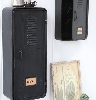 Bild av stilfulla plåtskåp med industriell design